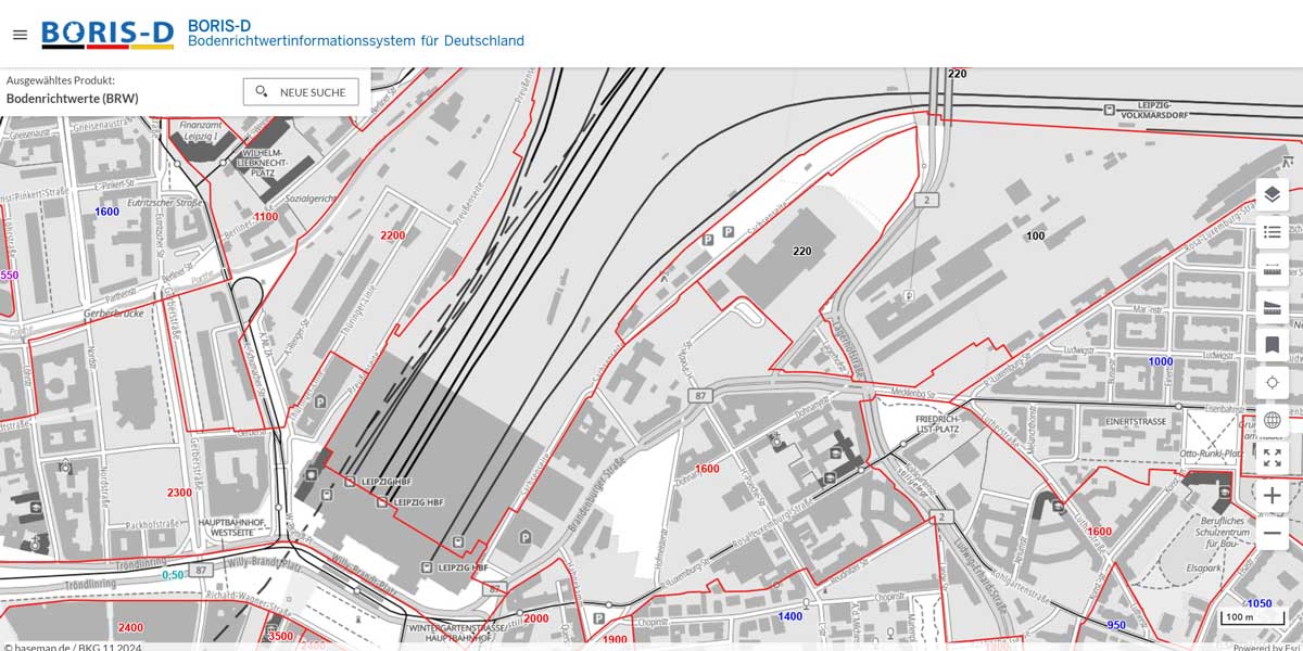 Bodenrichtwertinformationssystem Deutschland